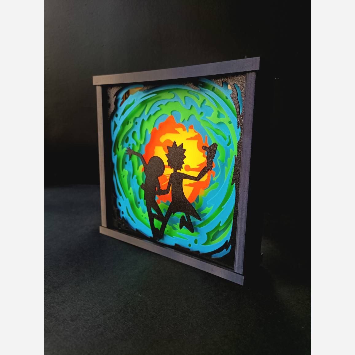 ریک و مورتی تابلو سه بعدی Rick and Morty